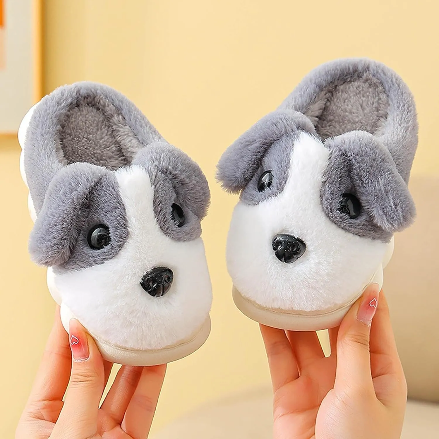 Memory Foam Plush Children Boys Girls Winter Slippers Anti Slip Indoor Shoes Big Kids Size 3 Sandals for Baby Girls