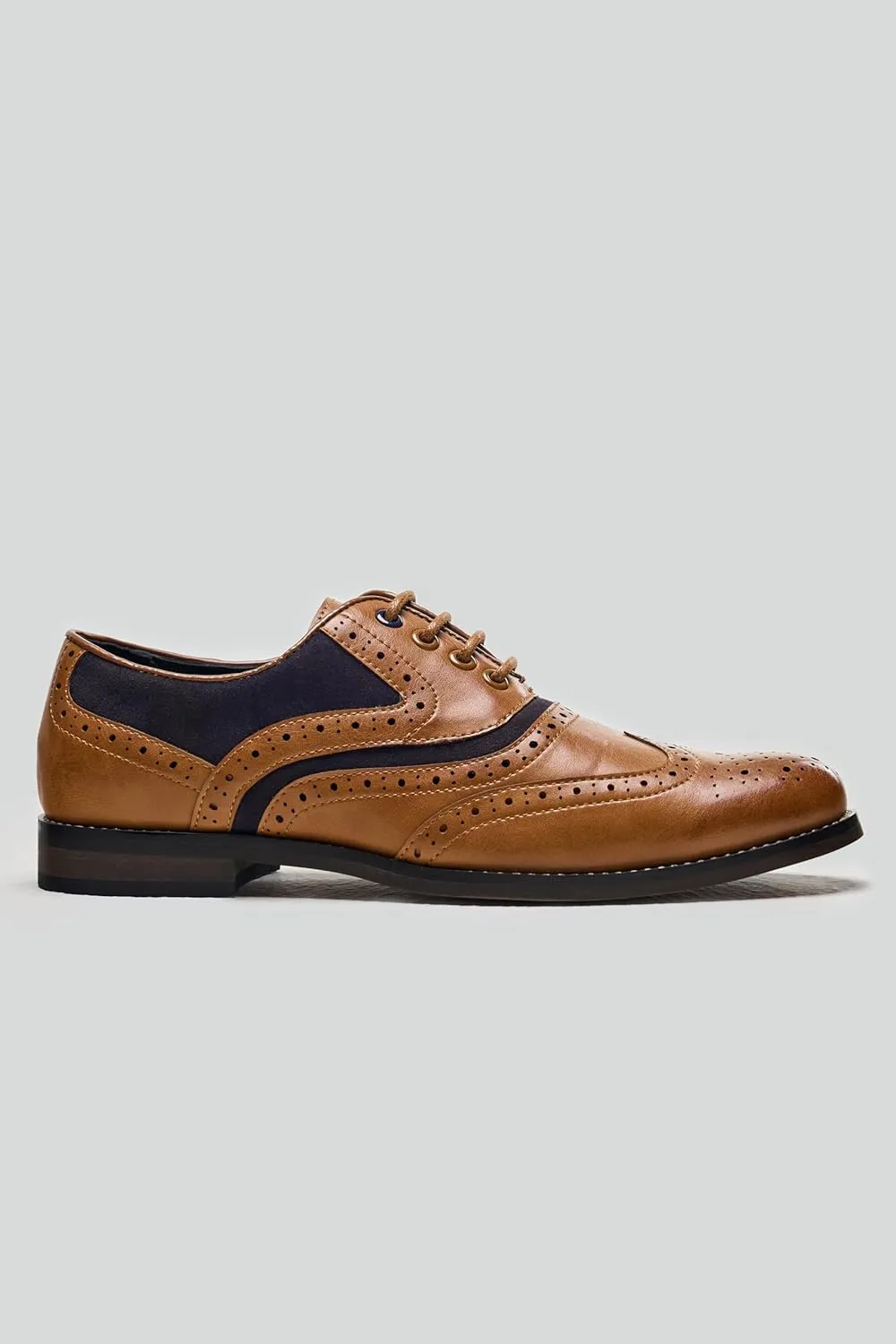 Men’s & Boys Suede-Leather Wingtip Brogue Oxford Shoes for Weddings & All Occasions