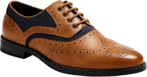 Men’s & Boys Suede-Leather Wingtip Brogue Oxford Shoes for Weddings & All Occasions