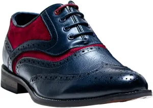 Men’s & Boys Suede-Leather Wingtip Brogue Oxford Shoes for Weddings & All Occasions