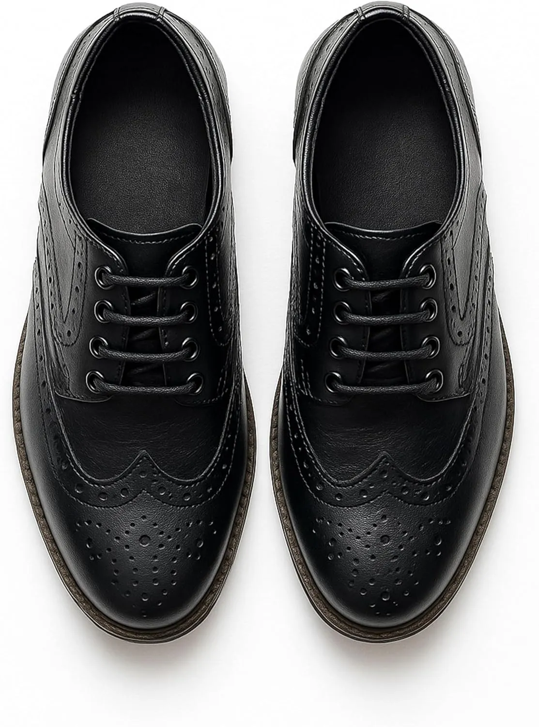 Men’s & Boys Suede-Leather Wingtip Brogue Oxford Shoes for Weddings & All Occasions