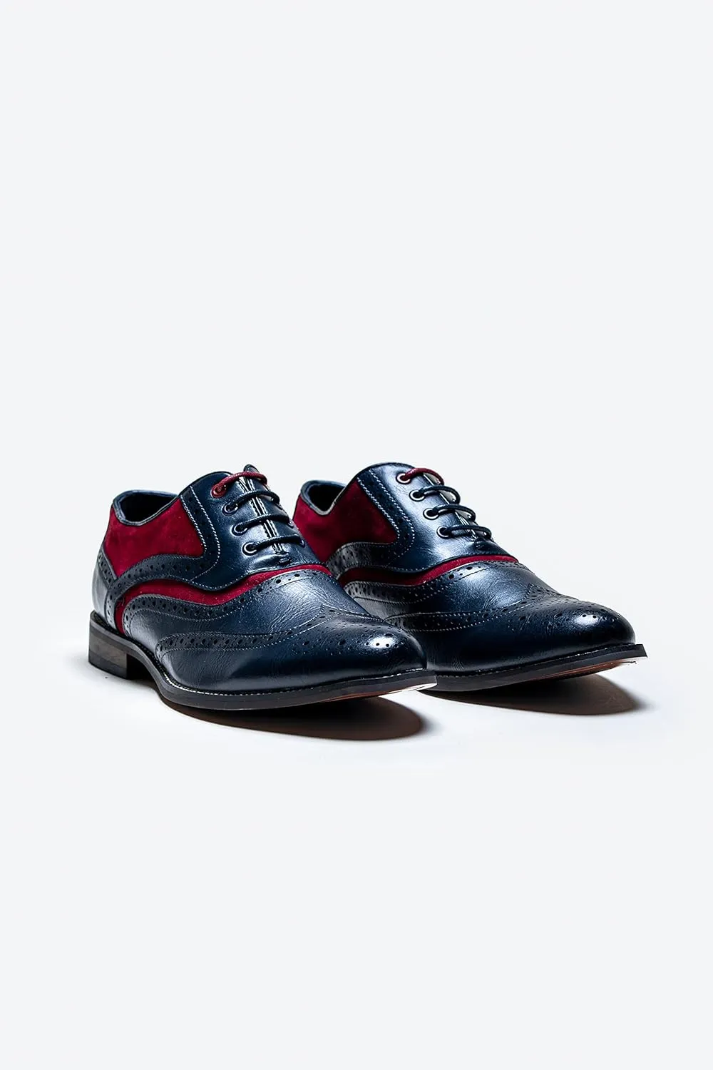 Men’s & Boys Suede-Leather Wingtip Brogue Oxford Shoes for Weddings & All Occasions