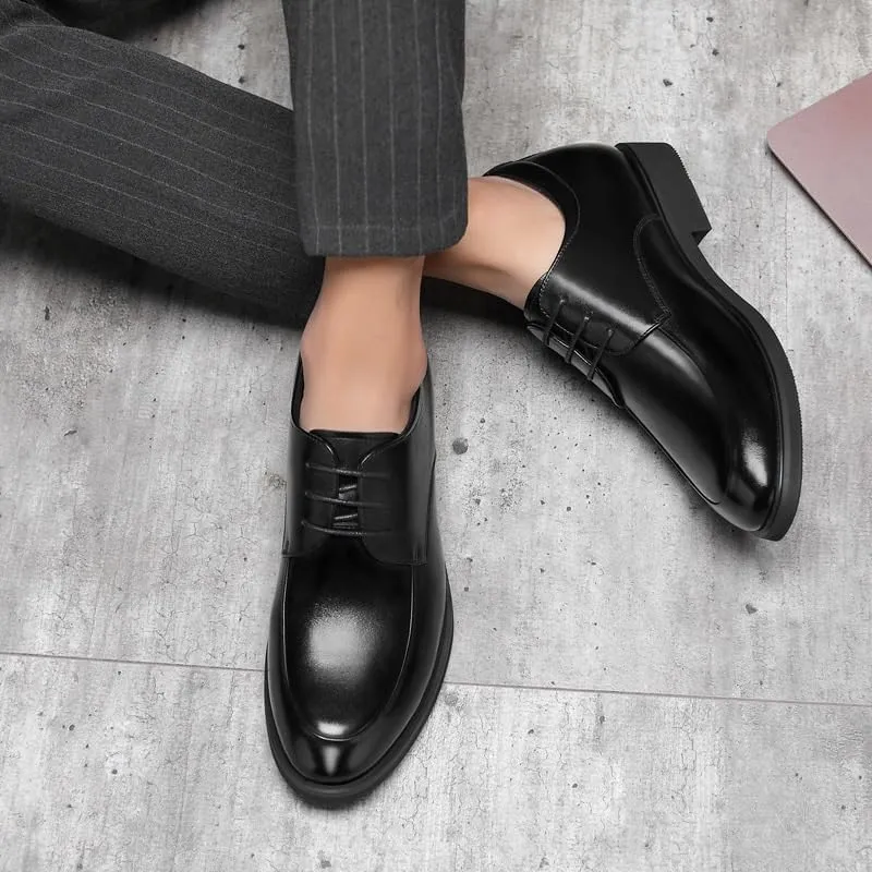 Men's Casual Tuxedo Dress Shoes Classic Patent Leather Business Formal Oxford Shoes for Men
