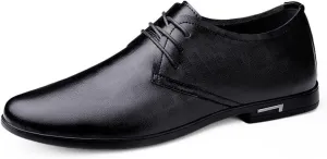 Men's Classic Lace-up Oxfords Shoes Vintage Derby Shoes Mens Patent Leather Formal Business Dress Shoes