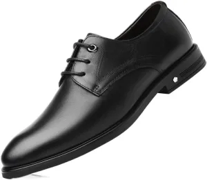 Men's Classic Modern Dress Shoes Lace-up Formal Business Genuine Leather Oxford Shoes for Men