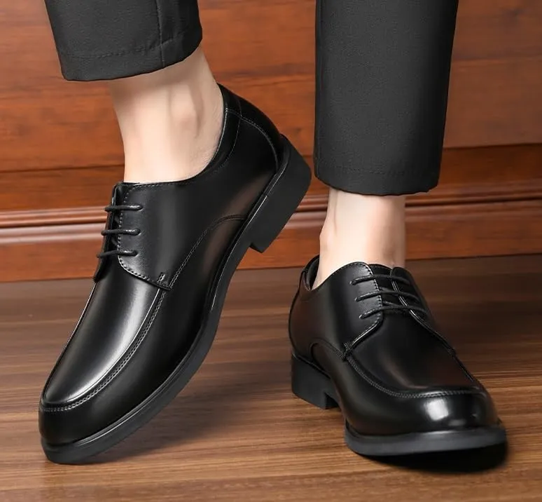 Men's Classic Oxfords Shoes Mens Patent Leather Lace Up Loafers Wedding Dress Shoes