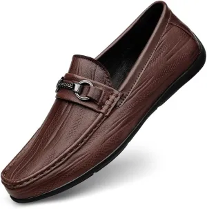 Men's Classic Slip On Dress Shoes Leather Classic Modern Wedding Formal Oxford Shoes