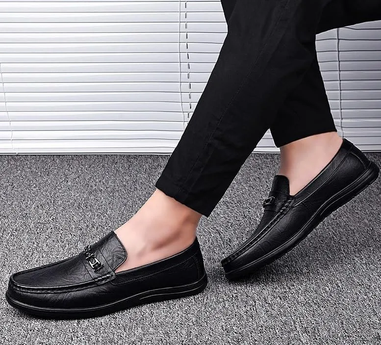 Men's Classic Slip On Dress Shoes Lightweight Comfortable Formal Oxford Shoes for Business Dinners Derby Shoe for Men