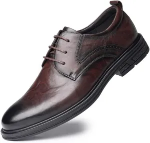 Men's Dress Shoes Casual Retro Classic Comfortable Formal Oxford for Men Business Derby Shoes for Men