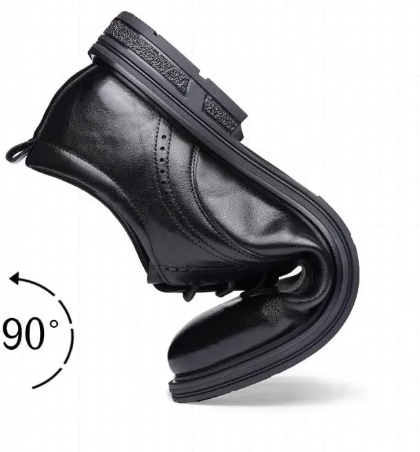 Men's Dress Shoes Casual Retro Classic Comfortable Formal Oxford for Men Business Derby Shoes for Men