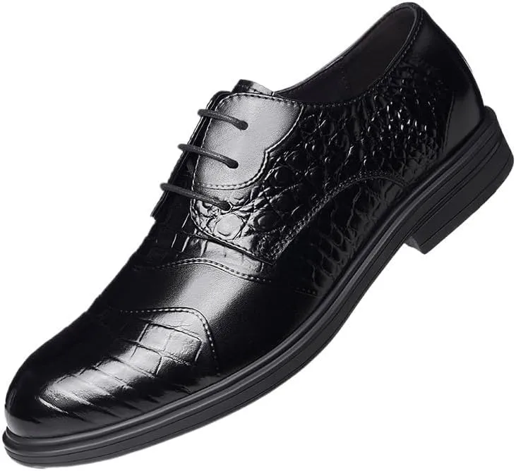 Men's Dress Shoes Classic Lace-up Wingtip Brogue Business Formal Oxford Shoes for Men