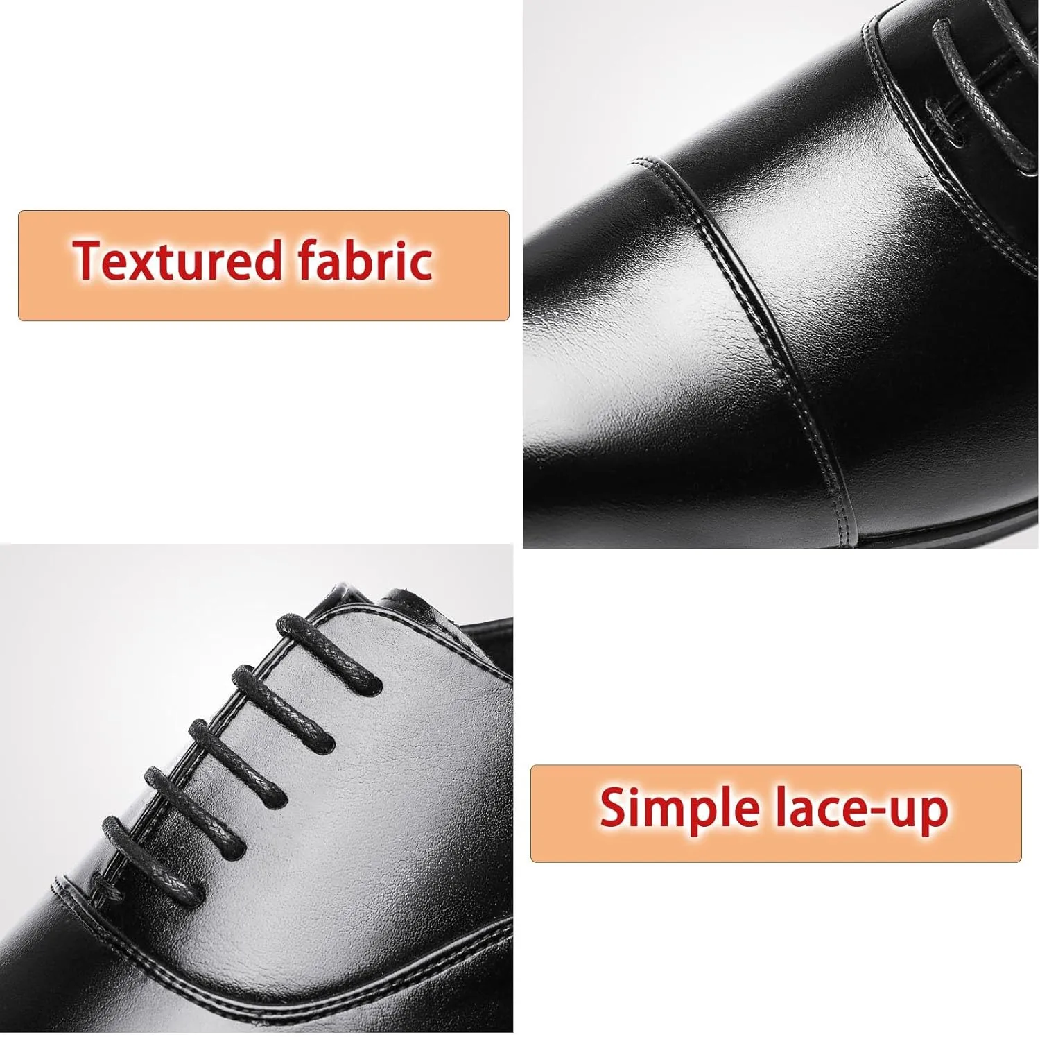 Mens Faux Patent Leather Classic Lace-up Oxford Dress Shoes Classic Business Dress Shoes Fashion Elegant Wedding Shoes Men