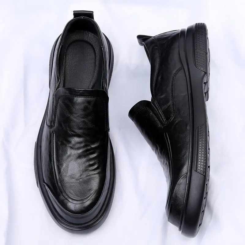 Men's Formal Classic Business Oxford Shoes Patent Leather Slip-On Loafers Wedding Dress Shoes