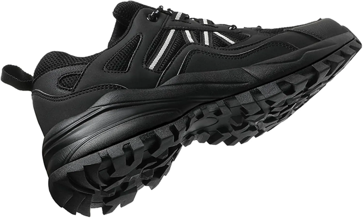 Mens Hiking Shoes Walking Trainers Outdoor Work Sneakers Running Shoes Non-Slip Breathable Trekking Footwear for Camping Travel