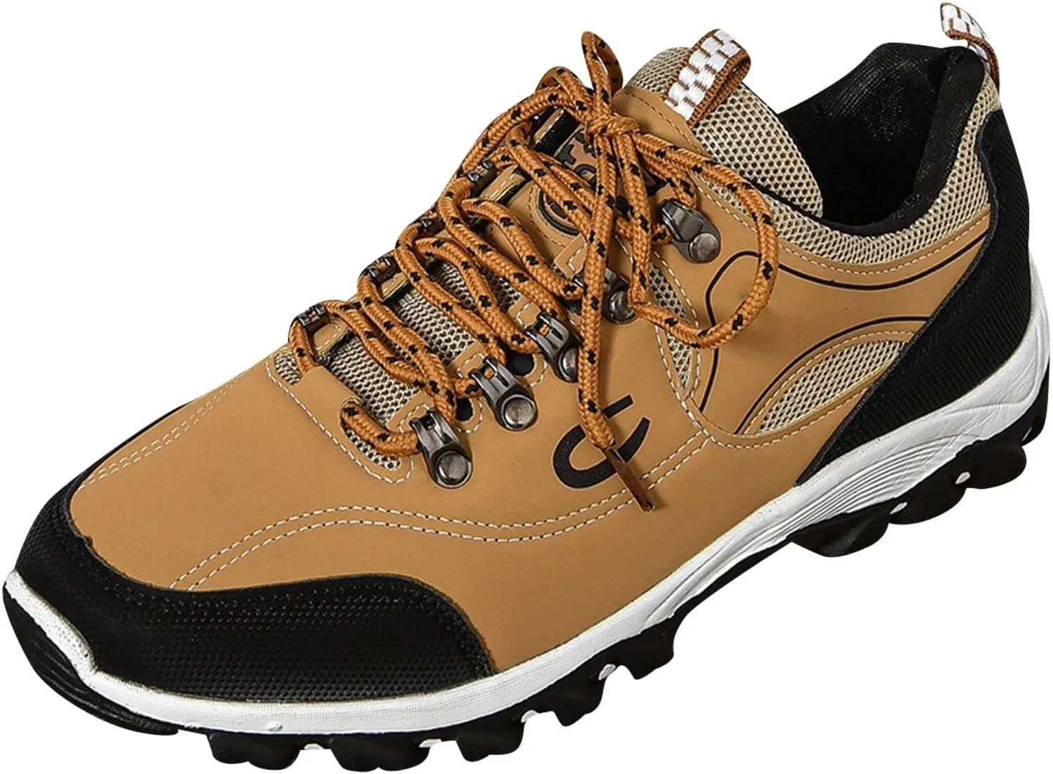 Men's Lace Up Sneakers Lightweight Non Slip Sneakers Arch Support Versatile Walking Shoes Comfort Workout Shoe