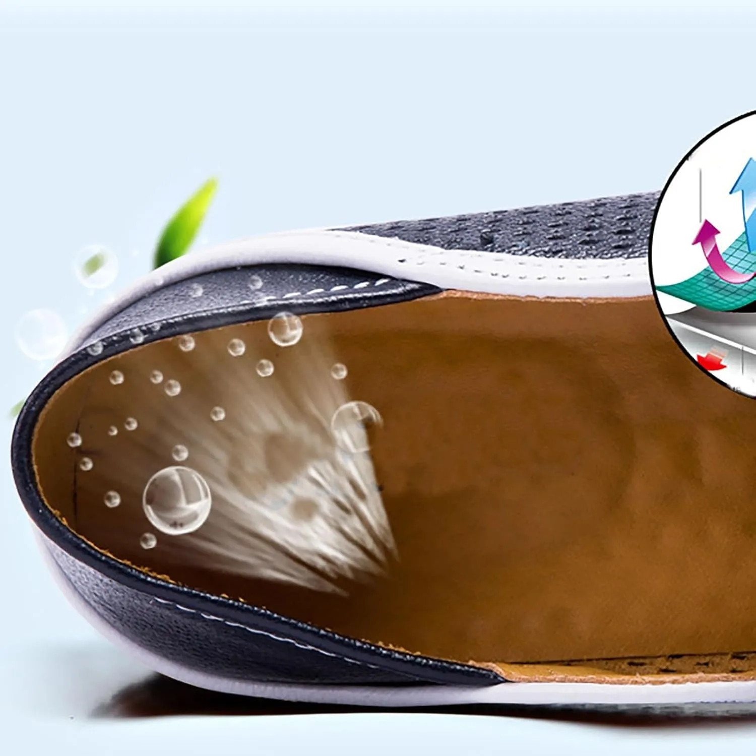Men's Leather Slip-Resistant Oxford Shoes Lightweight Breathable for Business Casual Wedding Formal Outdoor Walking