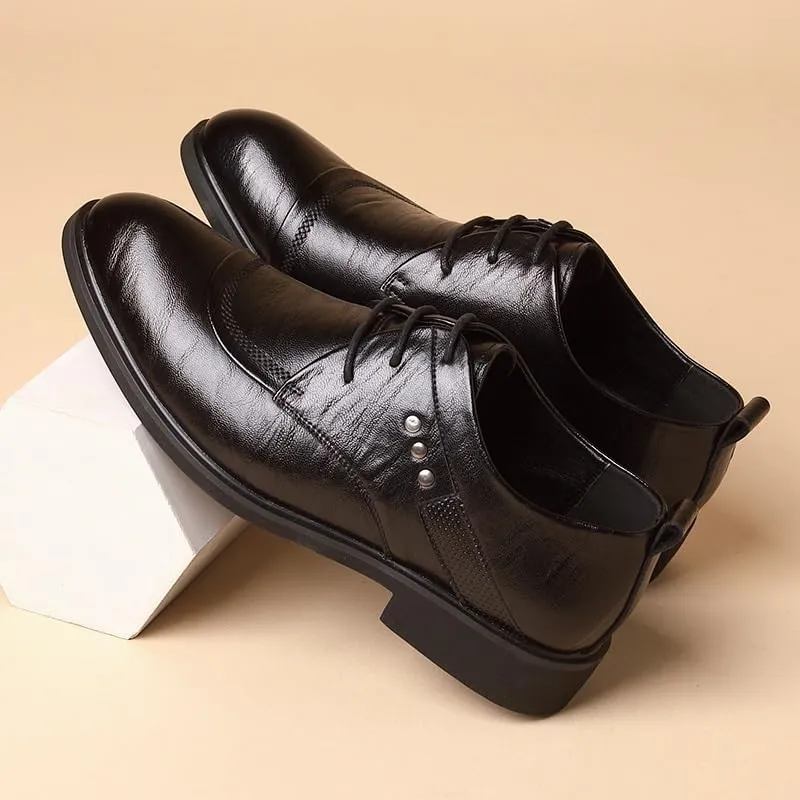 Mens Loafers Sport Formal Leather Oxfords Business Classic Pointed Toe Gradient Design Tuxedo Oxford