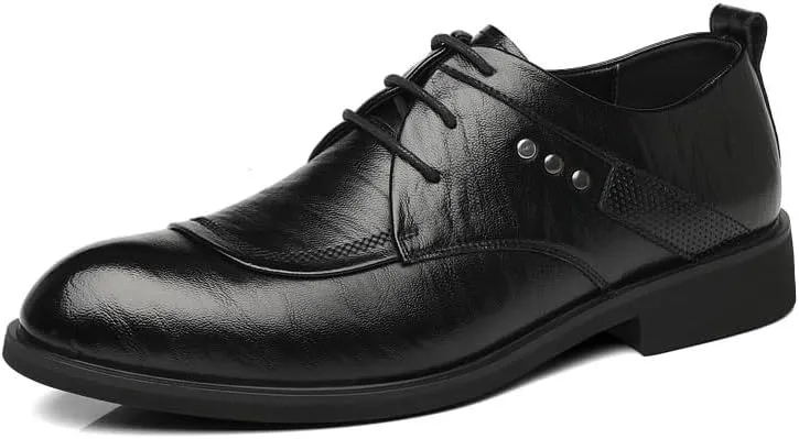 Mens Loafers Sport Formal Leather Oxfords Business Classic Pointed Toe Gradient Design Tuxedo Oxford
