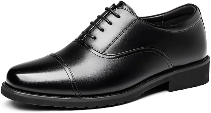 Men's Patent Leather Dress Shoes Classic Lace-up Casual Business Formal Men Oxford Shoes