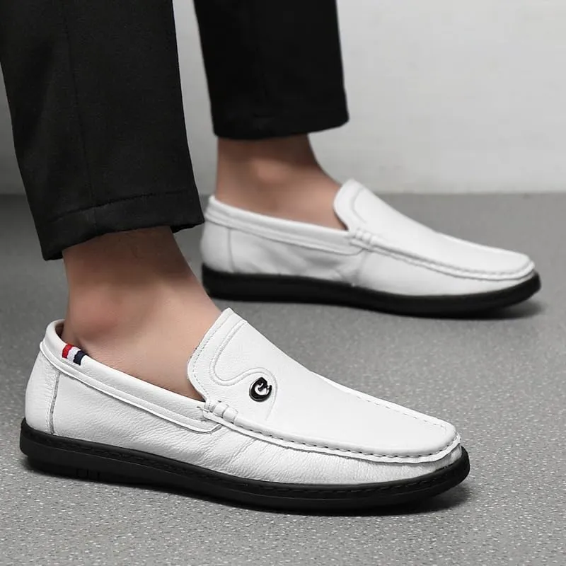 Men's Summer Work Casual Business Formal Oxford Shoes Classic Round-Toe Low Top Dress Shoes for Men
