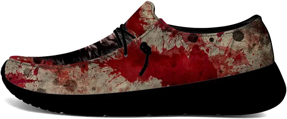 Men's Wolf Shoes Casual Loafers Slip-on Sneakers Wolf Gifts for Men Women