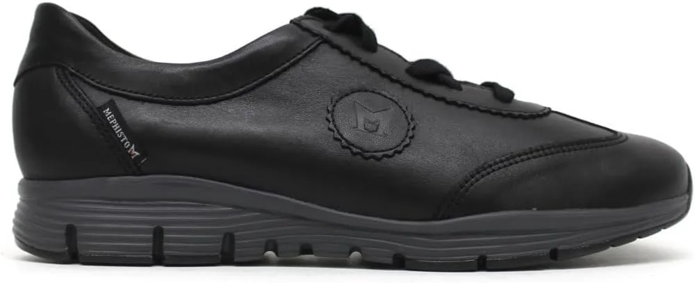 Mephisto Womens Yael Full Grain Leather Trainers