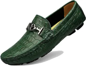 Minishion Mens Fashion Loafers Buckle Comfortable Dress Shoes 1595#