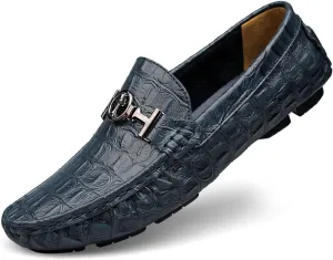 Minishion Mens Fashion Loafers Buckle Comfortable Dress Shoes 1595#