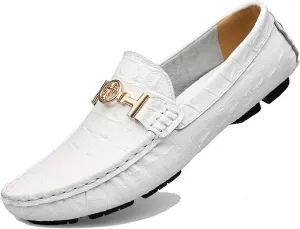 Minishion Mens Fashion Loafers Buckle Comfortable Dress Shoes 1595#