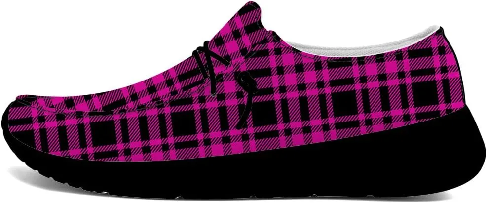 Plaid Shoes for Women Men Loafers Slip-on Shoes Plaid Gifts for Men Women