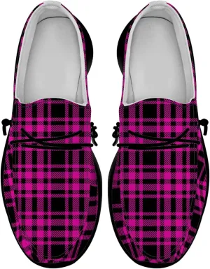 Plaid Shoes for Women Men Loafers Slip-on Shoes Plaid Gifts for Men Women