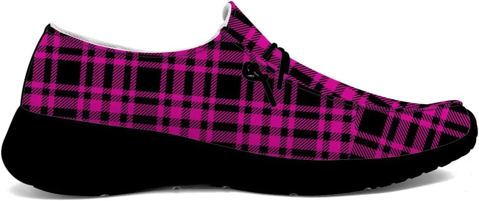 Plaid Shoes for Women Men Loafers Slip-on Shoes Plaid Gifts for Men Women