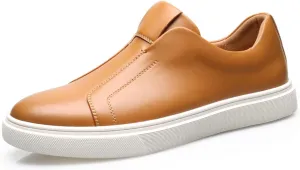 Santimon Men's Slip-On Loafers, Flat EVA Sole, Round Toe Driving Casual Office Business Shoes for Men