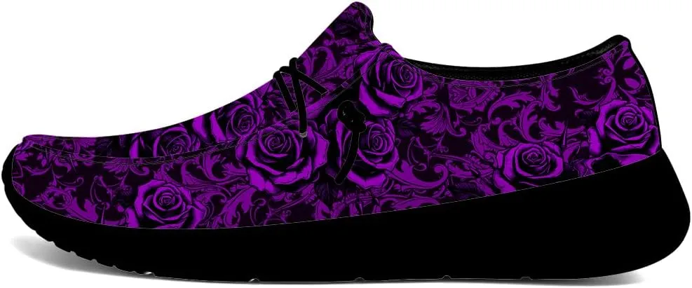 Skull Slip-on Shoes for Men Women Rose Loafers Gifts for Women Men