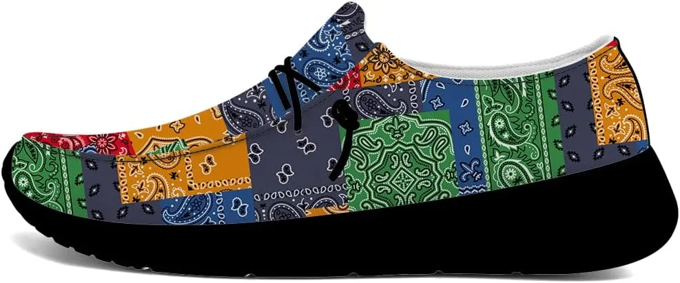 Slip-on Shoes for Women Men Paisley Loafers Casual Walking Shoes Gifts for Men Women