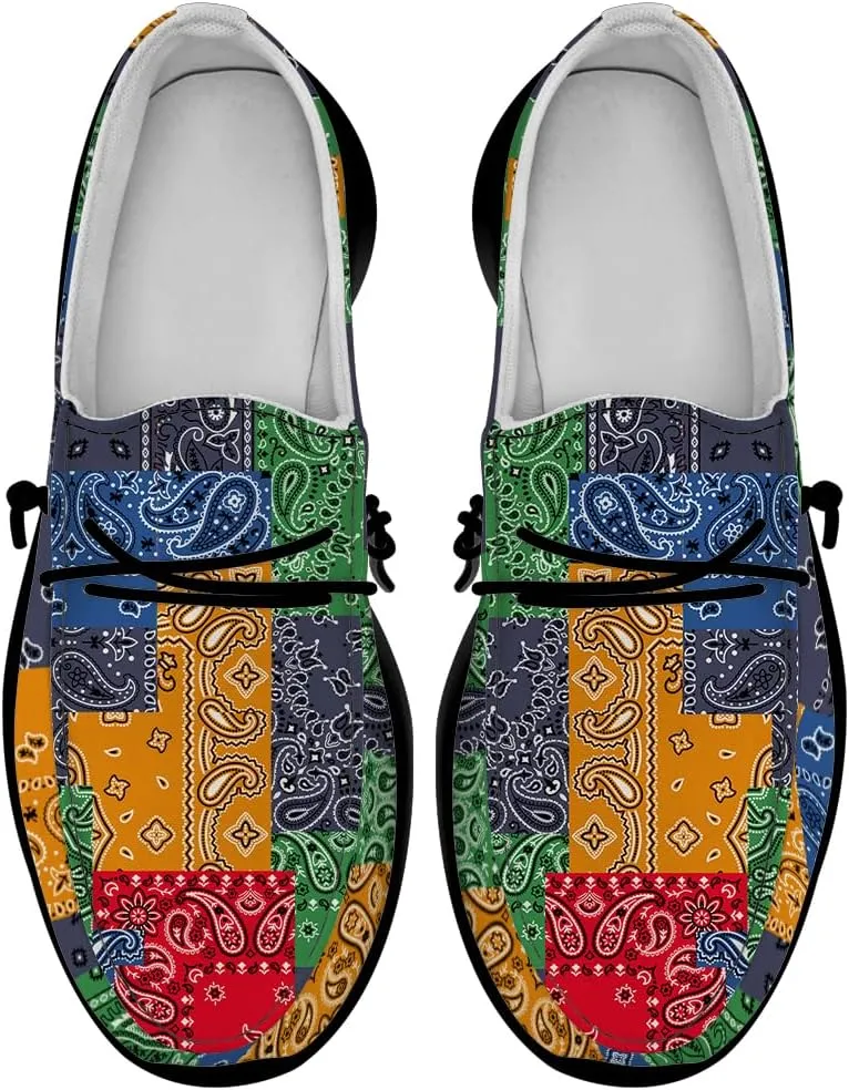 Slip-on Shoes for Women Men Paisley Loafers Casual Walking Shoes Gifts for Men Women