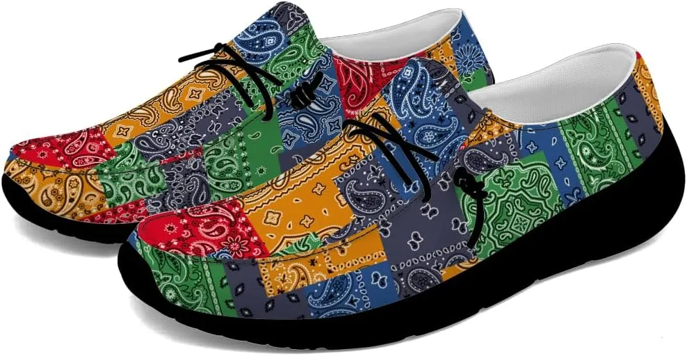 Slip-on Shoes for Women Men Paisley Loafers Casual Walking Shoes Gifts for Men Women