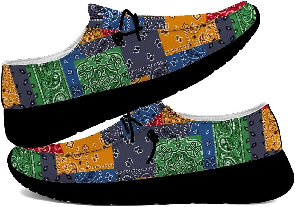 Slip-on Shoes for Women Men Paisley Loafers Casual Walking Shoes Gifts for Men Women