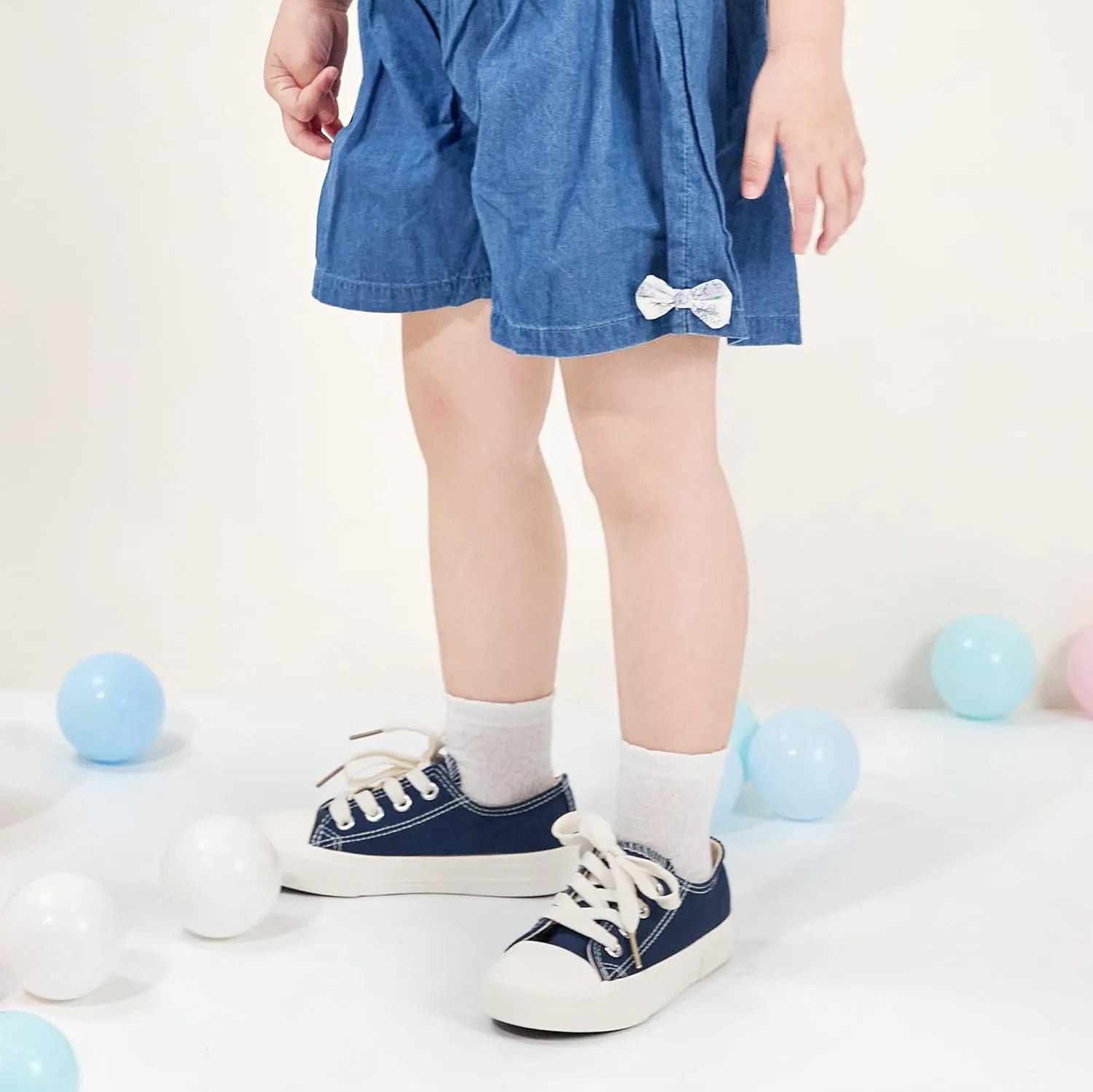 Sparkly Sneakers for Girls 3-12 Years Slip-On Comfort Fit Casual Princess Shoes
