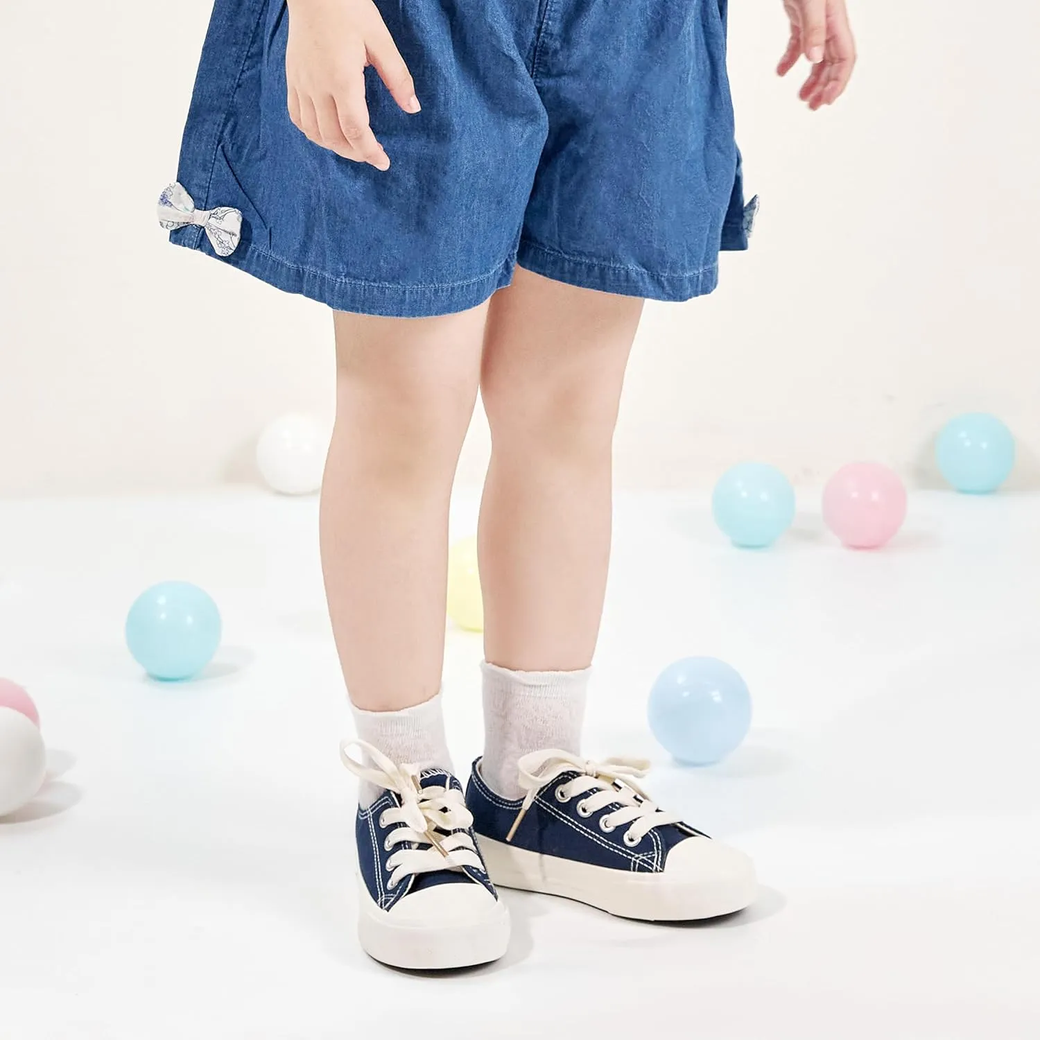 Sparkly Sneakers for Girls 3-12 Years Slip-On Comfort Fit Casual Princess Shoes