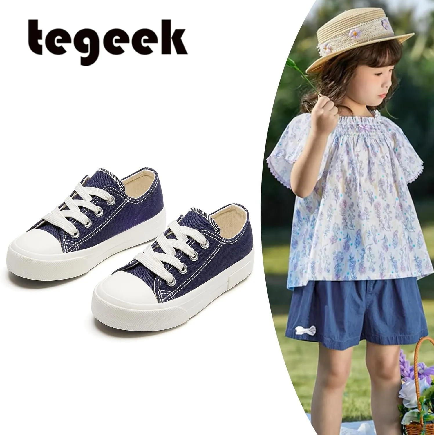Sparkly Sneakers for Girls 3-12 Years Slip-On Comfort Fit Casual Princess Shoes