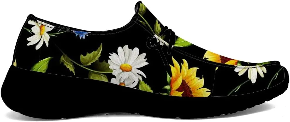 Sunflower Shoes Women Loafers Canvas Slip-on Shoes Sunflower Gifts for Women Men