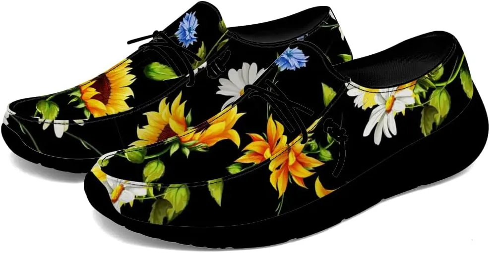 Sunflower Shoes Women Loafers Canvas Slip-on Shoes Sunflower Gifts for Women Men