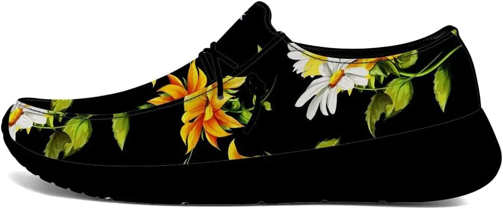 Sunflower Shoes Women Loafers Canvas Slip-on Shoes Sunflower Gifts for Women Men