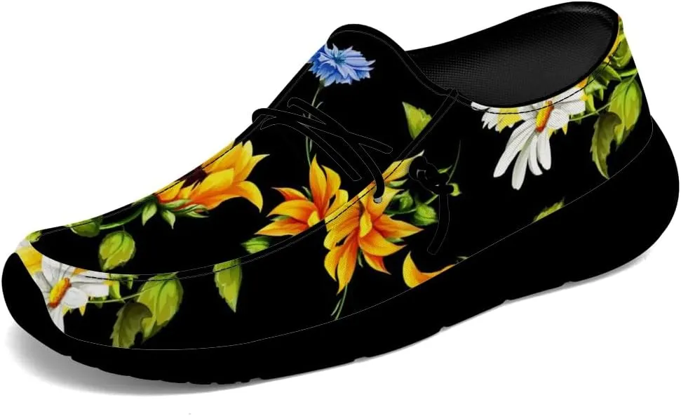 Sunflower Shoes Women Loafers Canvas Slip-on Shoes Sunflower Gifts for Women Men