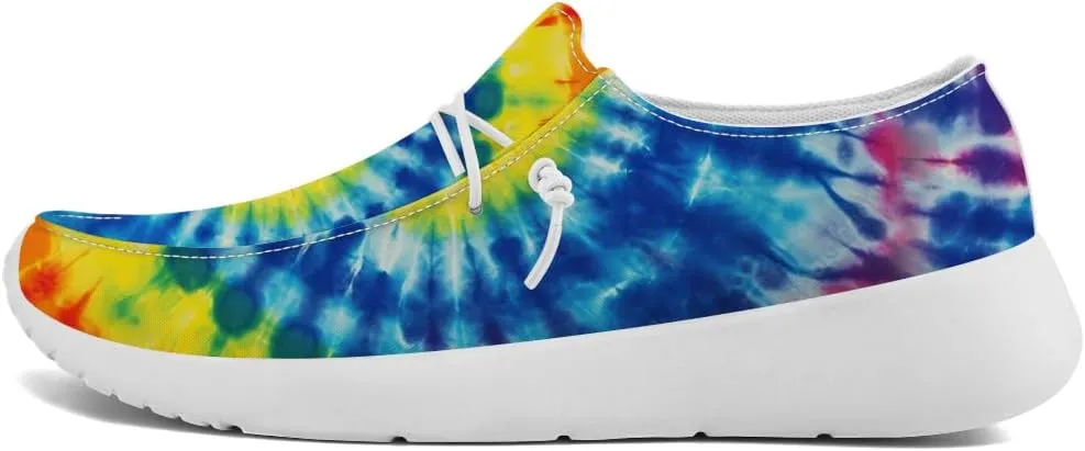 Tie Dye Shoes for Women Men Slip-on Loafers Casual Shoes Gifts for Men Women