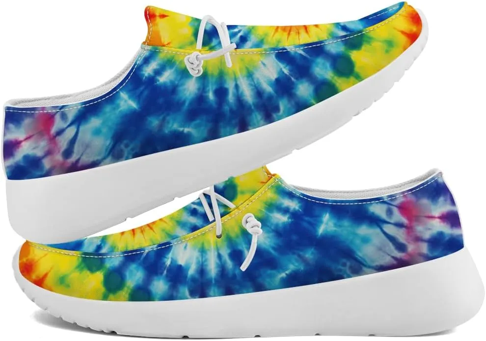 Tie Dye Shoes for Women Men Slip-on Loafers Casual Shoes Gifts for Men Women