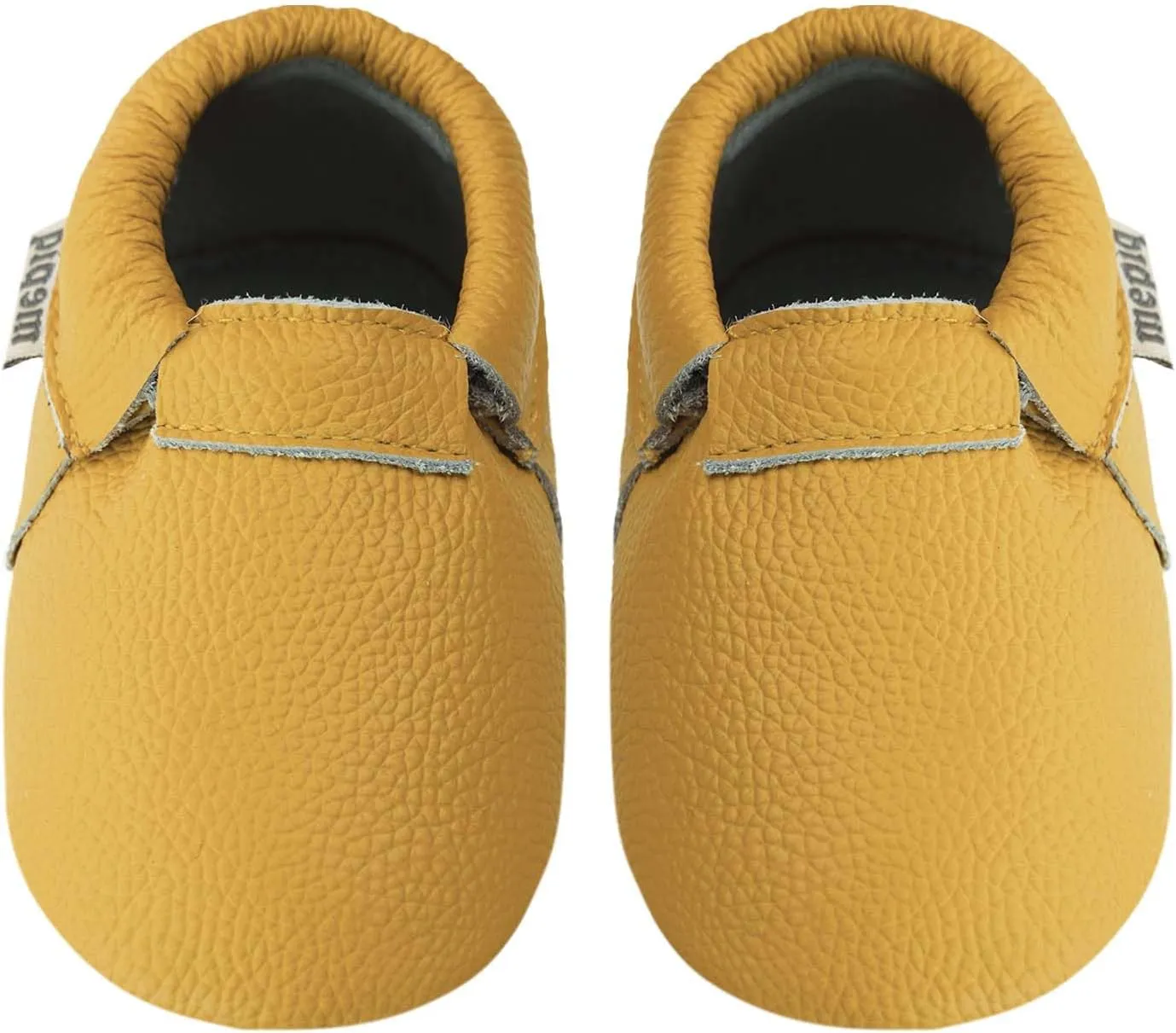 Toddler Moccasins Baby Shoes with Suede Sole, Soft Leather Anti Slip Crib Walking Baby Shoes Suitable for Indoor First Walking