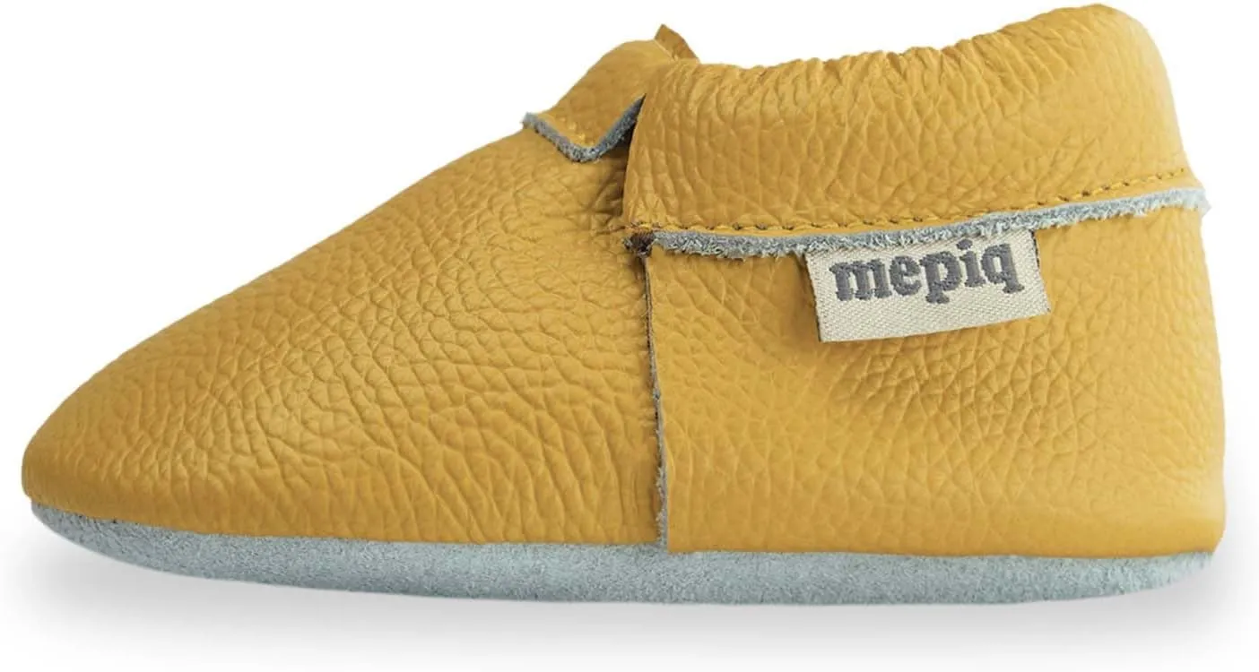Toddler Moccasins Baby Shoes with Suede Sole, Soft Leather Anti Slip Crib Walking Baby Shoes Suitable for Indoor First Walking