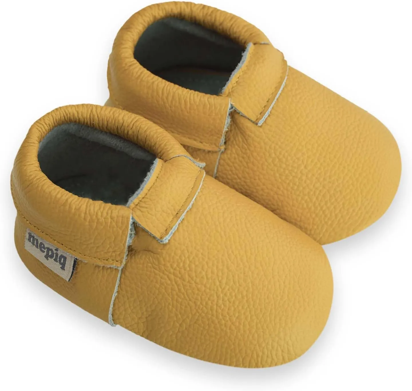 Toddler Moccasins Baby Shoes with Suede Sole, Soft Leather Anti Slip Crib Walking Baby Shoes Suitable for Indoor First Walking